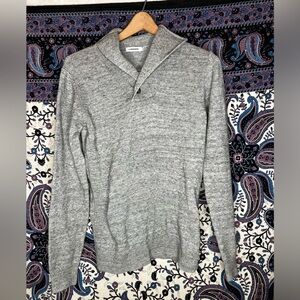 J. Lindeberg marble cotton shawl collar sweater